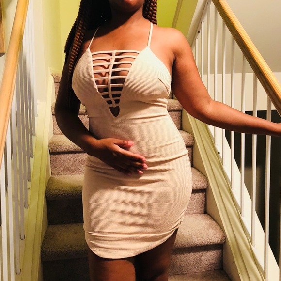 ASOS Nude Mini Dress - Picture 5 of 5